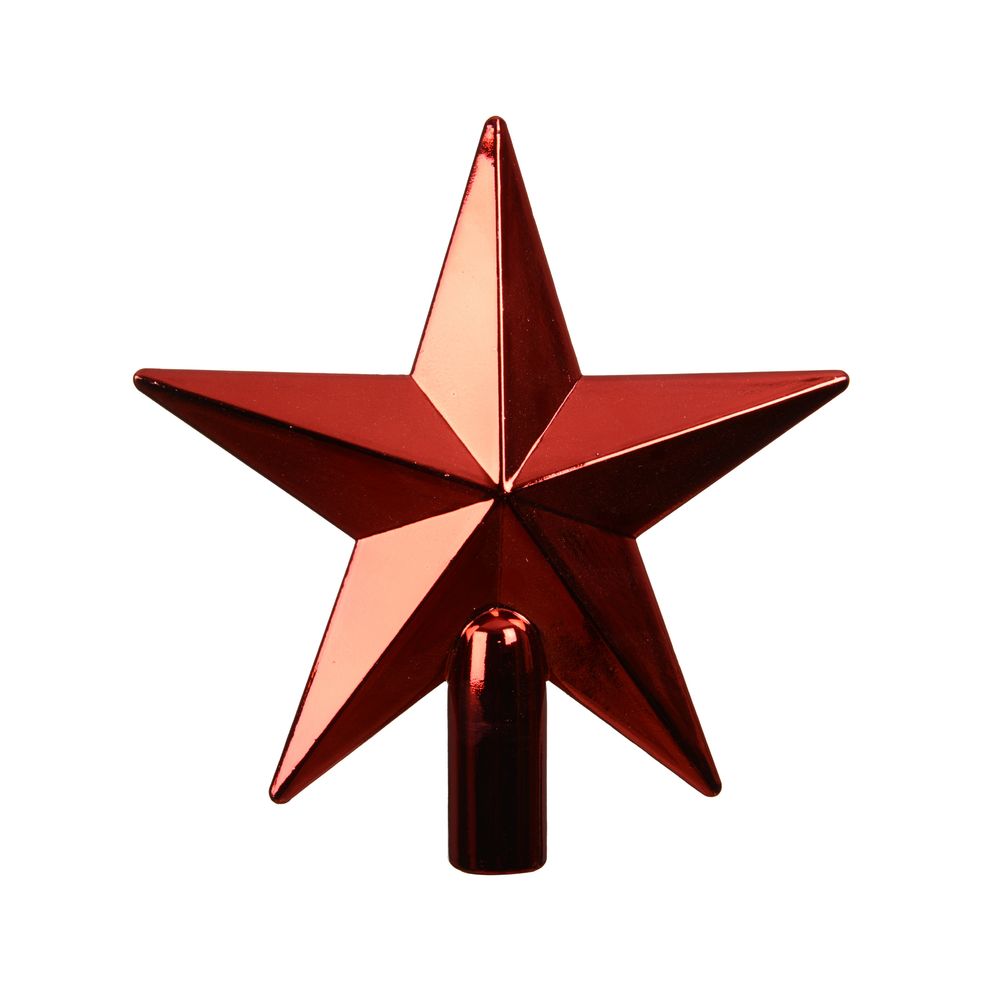 Cimier de Noël, coloris rouge - H.20,3cm