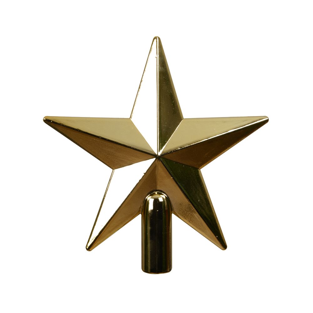 Cimier étoile de Noël, coloris or - H.20,3cm