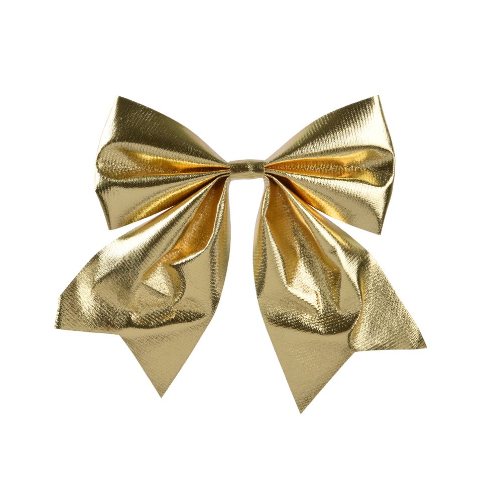 Nœud de Noël, coloris or - H.24cm