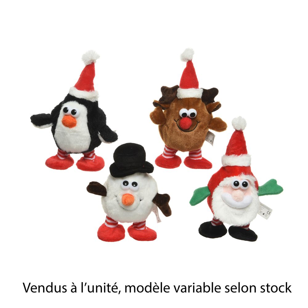 Figurine de Noël animée, modèle variable - H.13cm