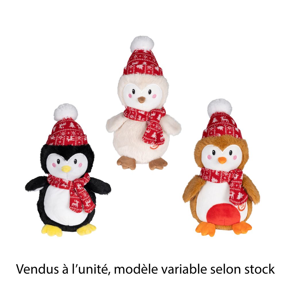 Figurine de Noël animée 'Pingouin', modèle variable - H.23cm