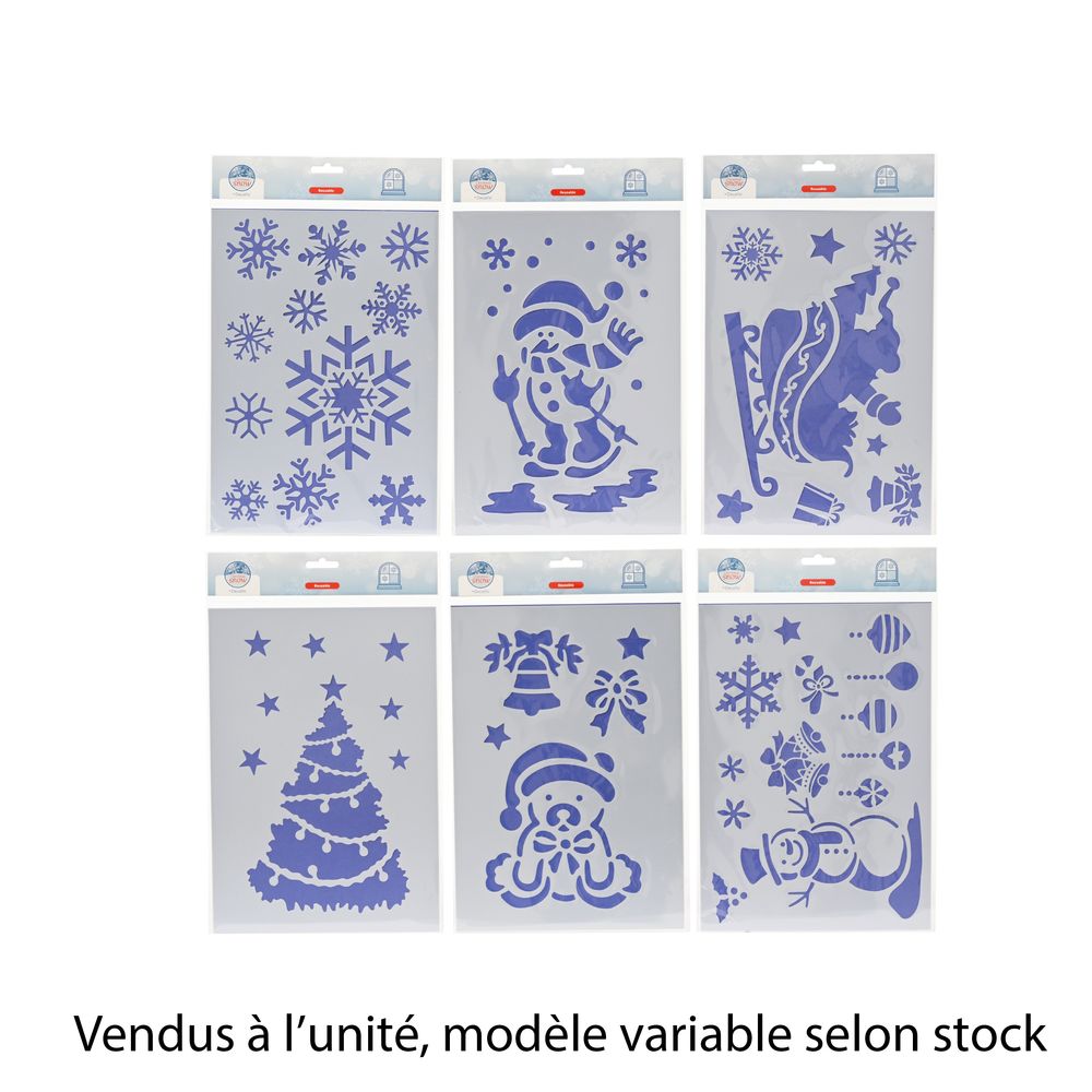 Pochoir décoratif de Noël, motifs variable - L.30cm