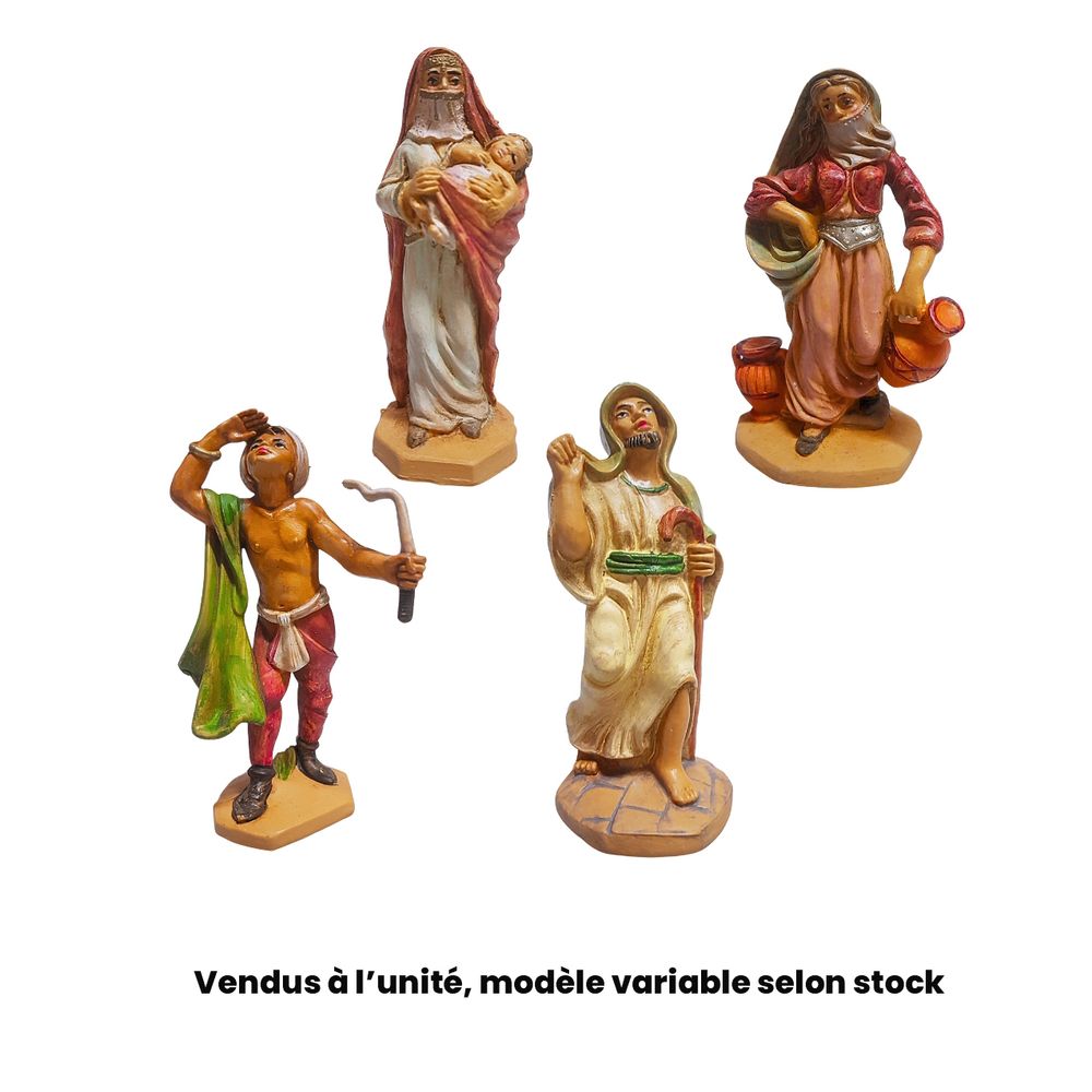Santon pour crèche : personnage oriental, modèles variables - H.10cm