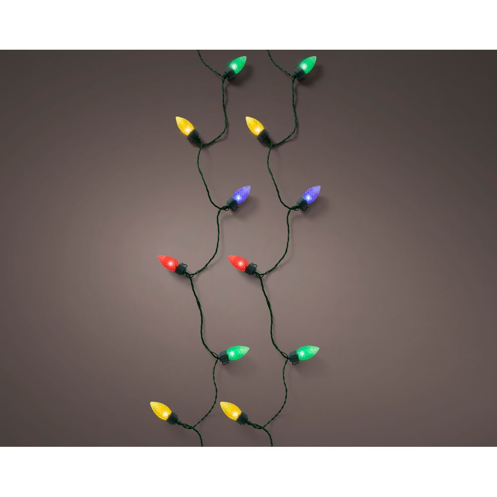 Guirlande lumineuse, LED vintage multicolore - L.9,8m