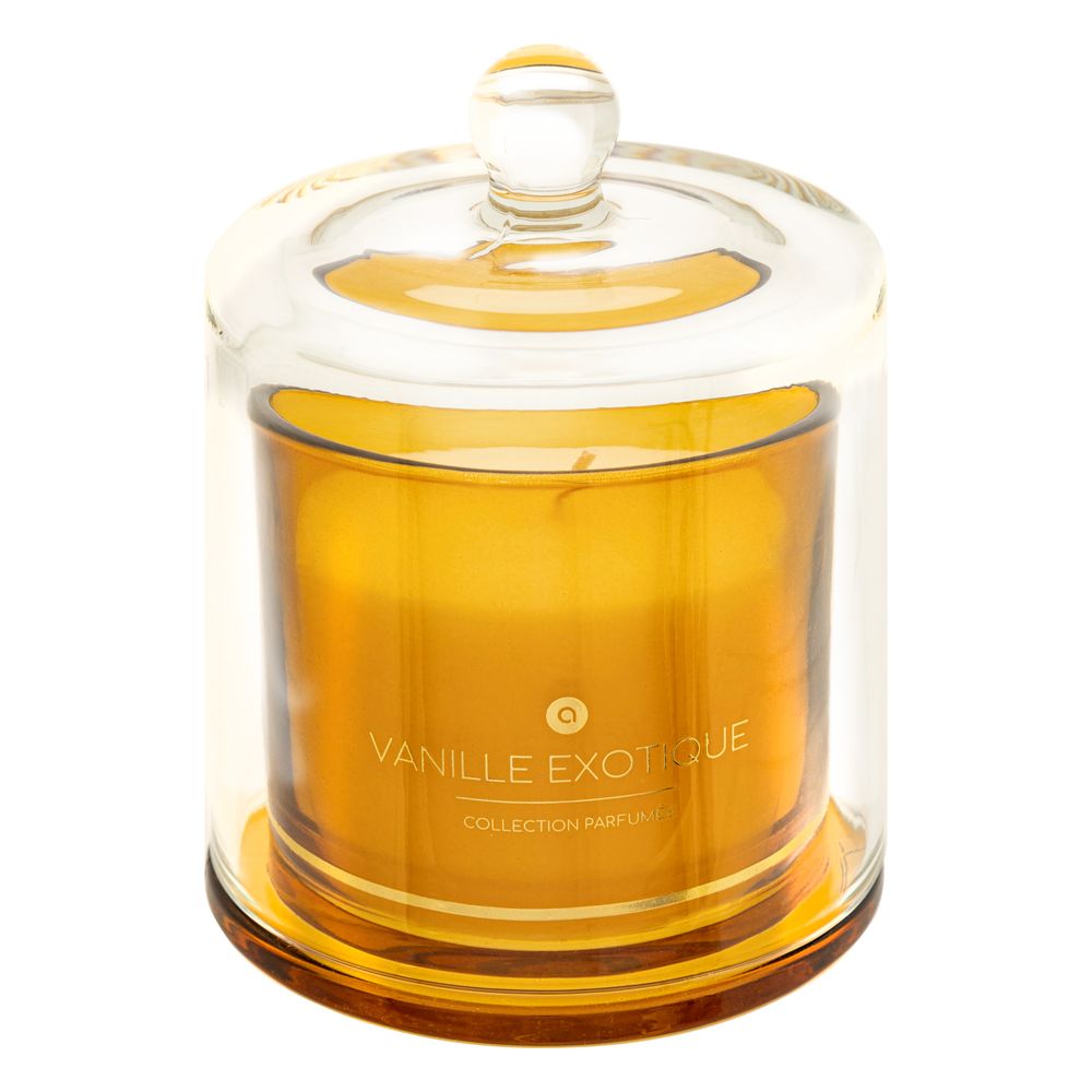 Bougie parfumée sous cloche, parfum vanille exotique - 240g