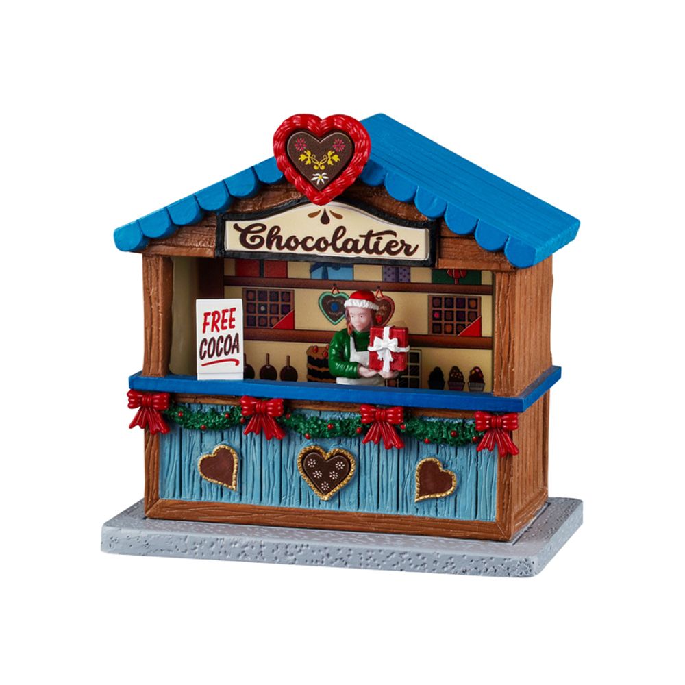 Stand de marché de Noël 'Chocolatier' - H.11,5cm