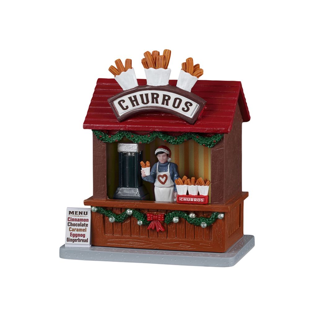 Stand de marché de Noël 'Churros' - H.13cm