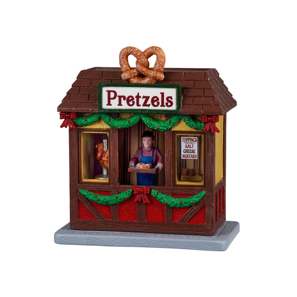 Stand de marché de Noël 'Bretzels' - H.12,7cm