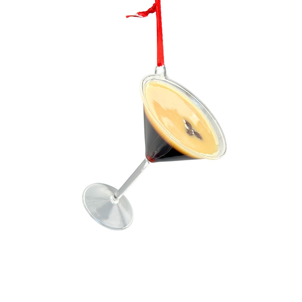 Suspension de Noël : verre de Martini - H.12cm
