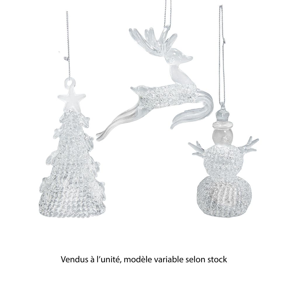 Suspension de Noël : sapin, renne/bonhomme de neige - modèles variés