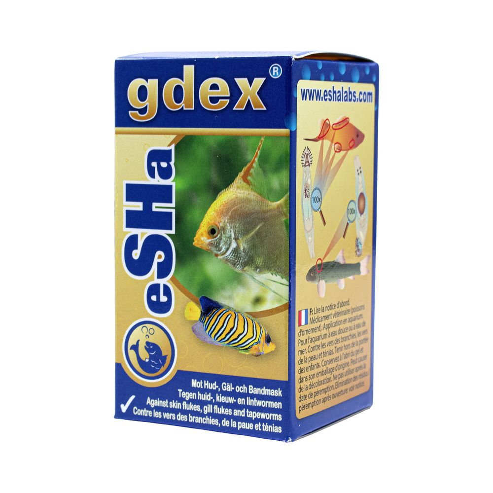 Gdex, traitement contre les vers de la peau et des branchies - 20ml