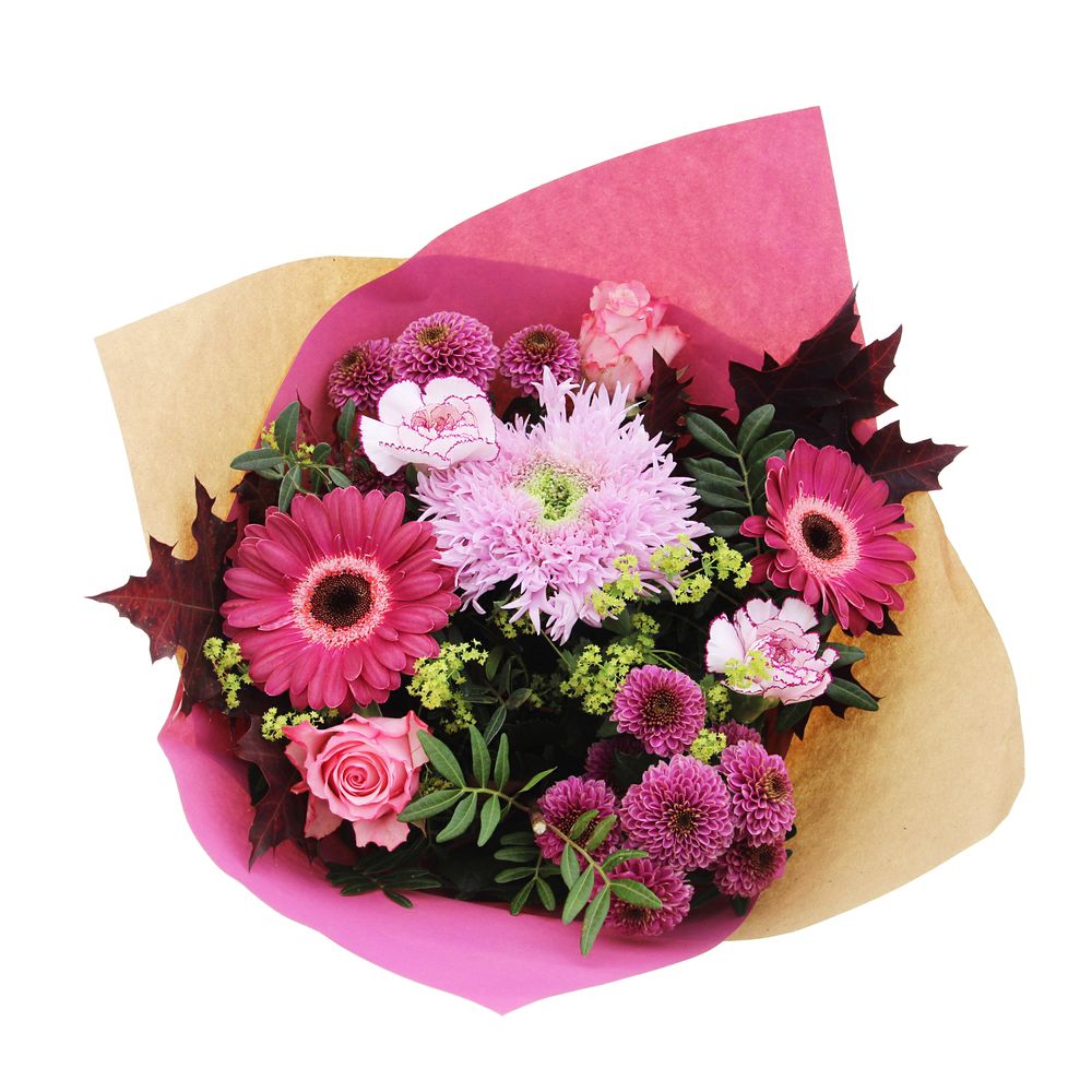 Bouquet de fleurs 'Promo' avec sac - 15 tiges