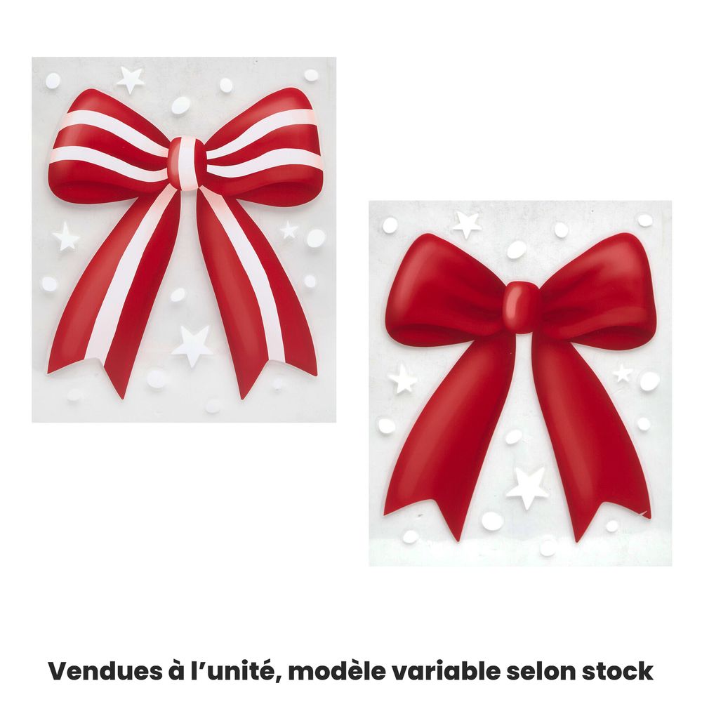 Sticker pour vitre, motif nœud XL, modèles variables - 28,5x34,5cm