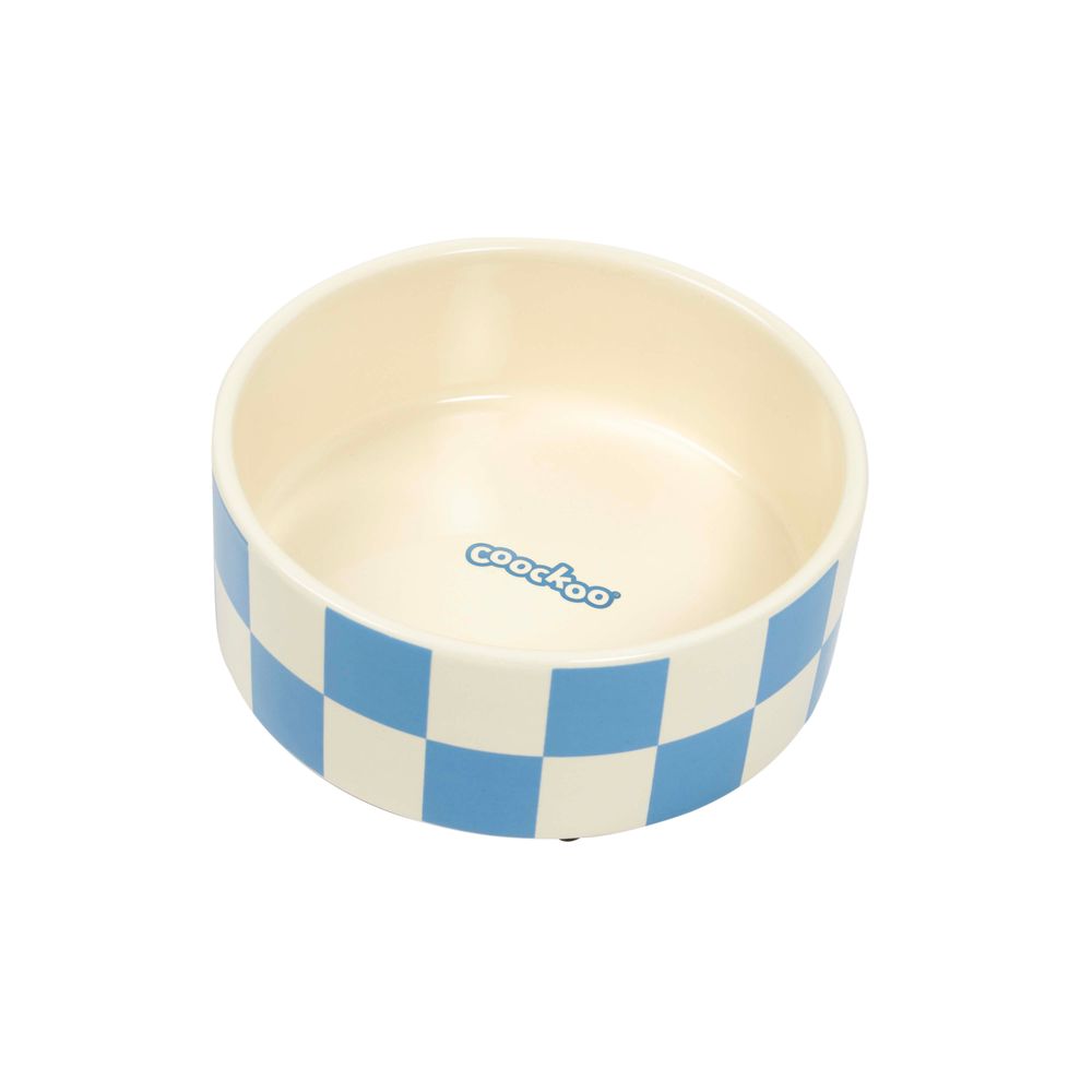 Gamelle 'Checkmate !' coloris blanc/bleu - 750ml