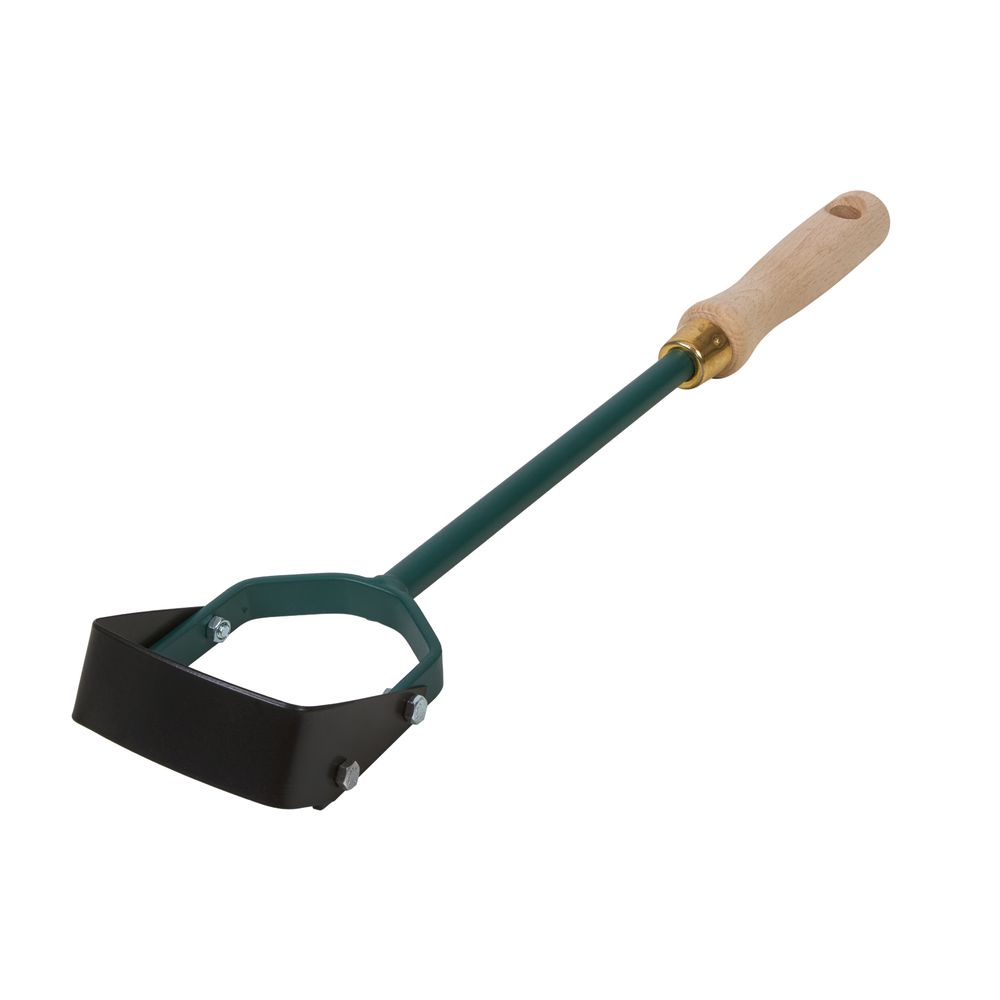 Grattoir 8cm carré Potager, poignée bois ergonomique