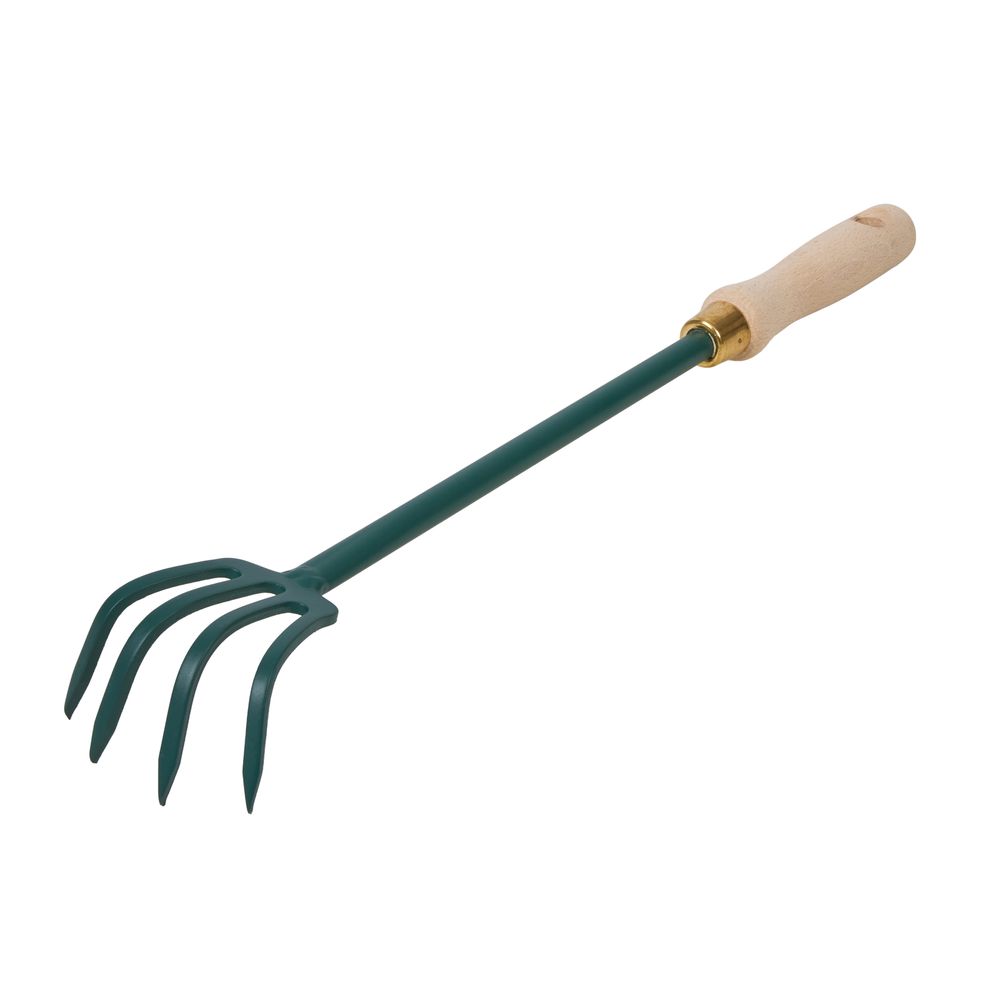 Griffe pieuvre 4 dents, carré Potager, poignée bois ergonomique