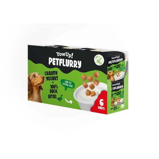 Friandise pour chien, yaourt crémeux au canard 125g