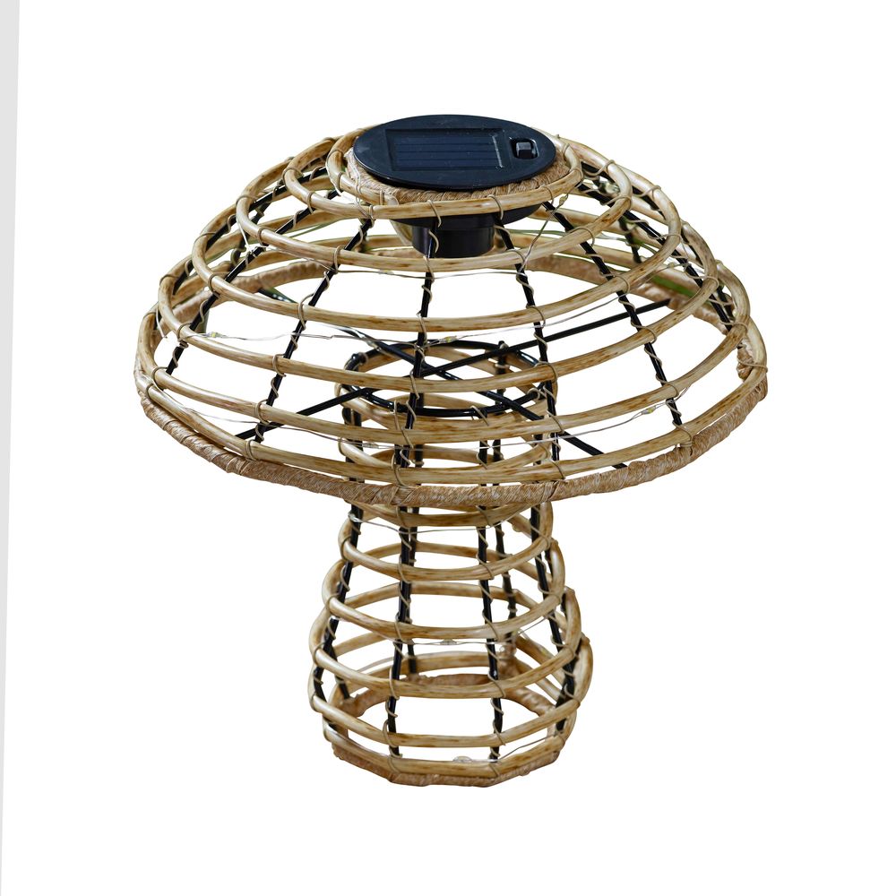 Champignon solaire faux rotin L