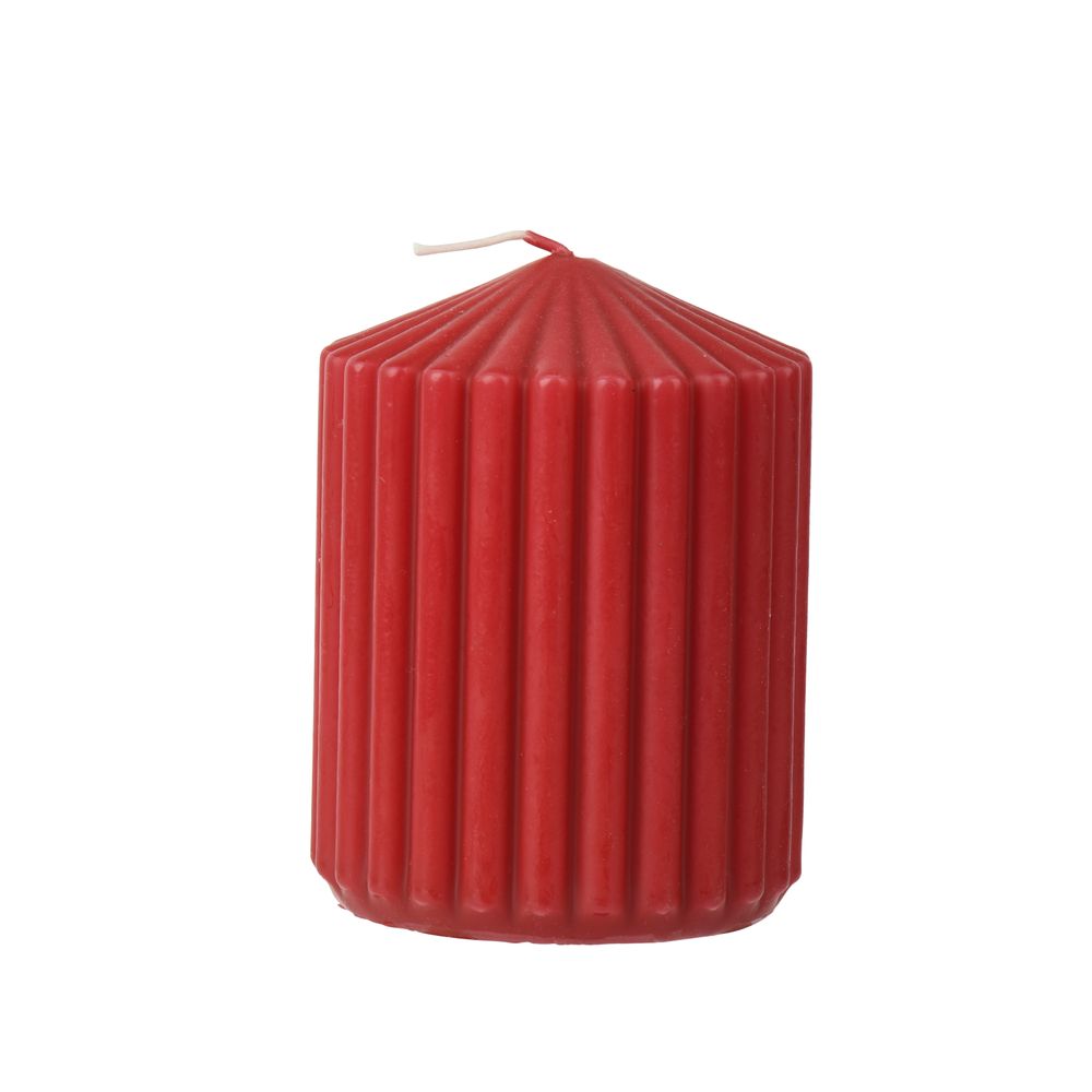 Bougie pilier 6x8cm rouge