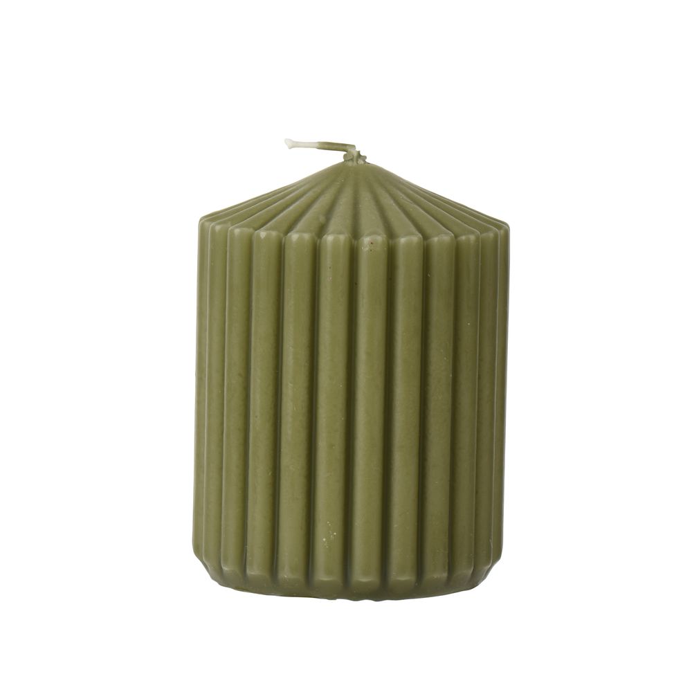 Bougie pilier 6x8cm vert