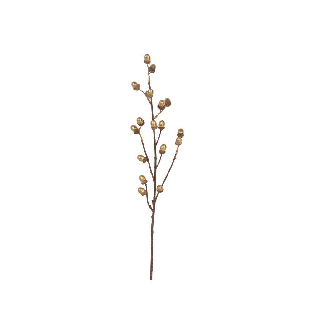 Branche avec glands or – 28x8x73 cm