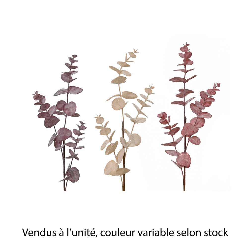 Branche givré, 3 coloris assortis, H.69cm