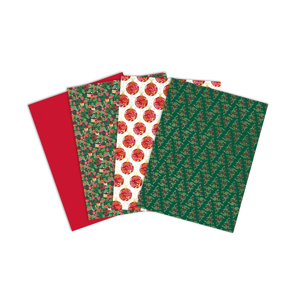 Papiers décoratifs Mix & Patch 'Noël traditionnel'