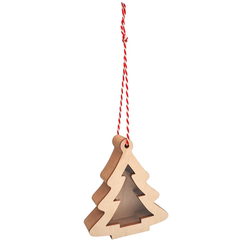 Suspension sapin de Noël 3D à remplir - H.11,5cm