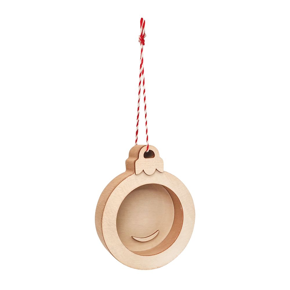 Suspension boule de Noël 3D à remplir - H.12,4cm