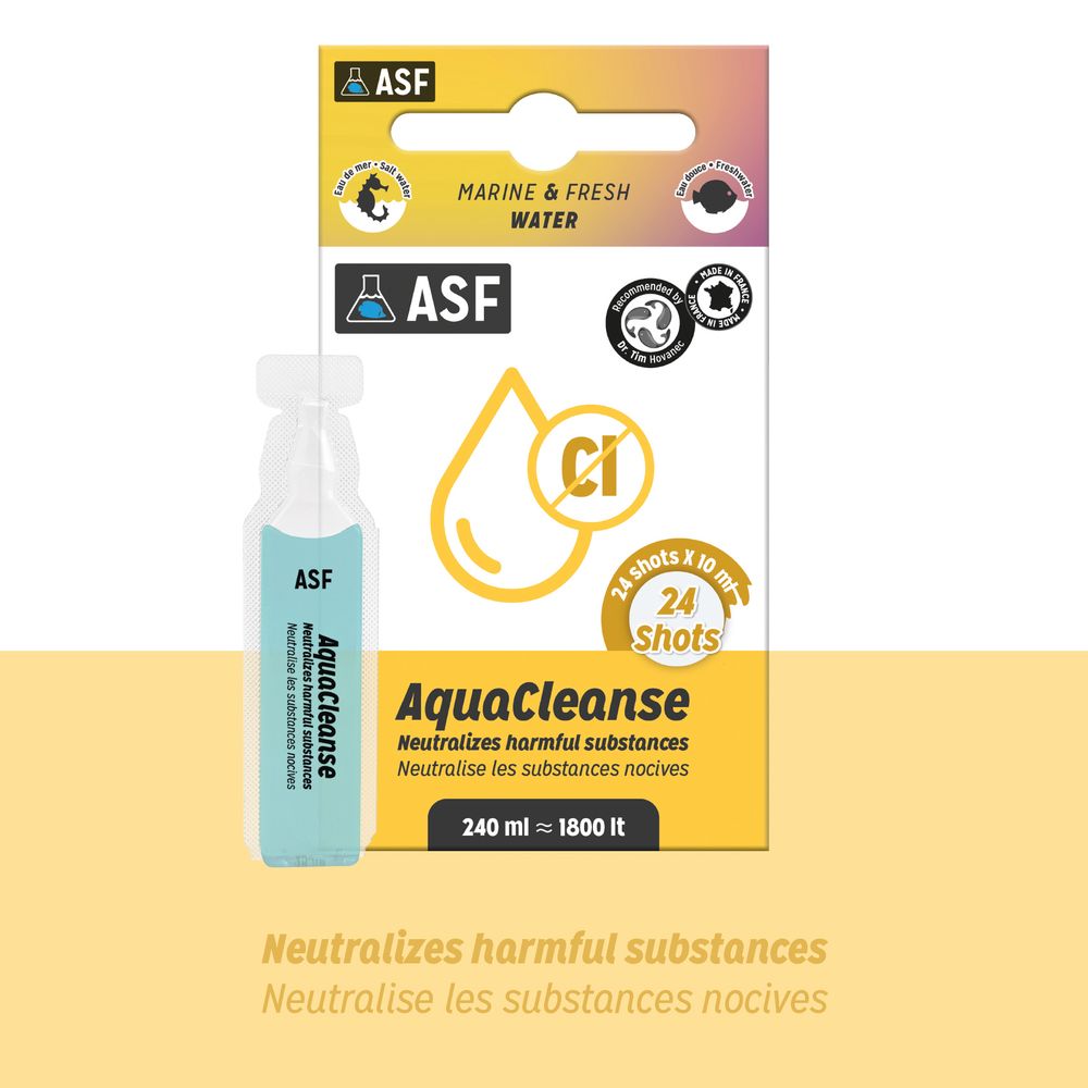 Conditionneur d'eau pour aquarium 'Aquacleanse' - 24x10ml