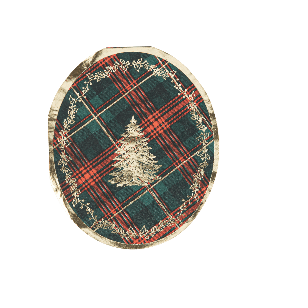16 serviettes 'Scottish Christmas', en papier 3 plis - 27x32cm
