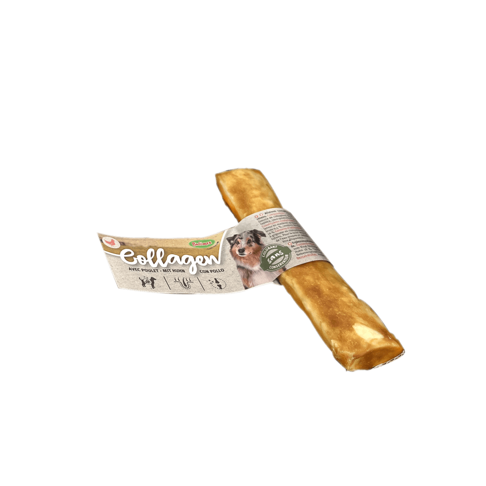 Friandise pour chien, bâtonnet de collagène au poulet, 15 cm