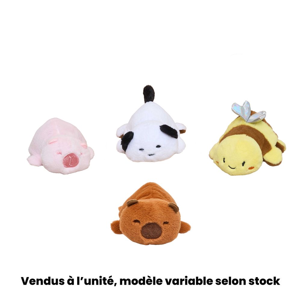 Peluche capybara réversible, modèles variables