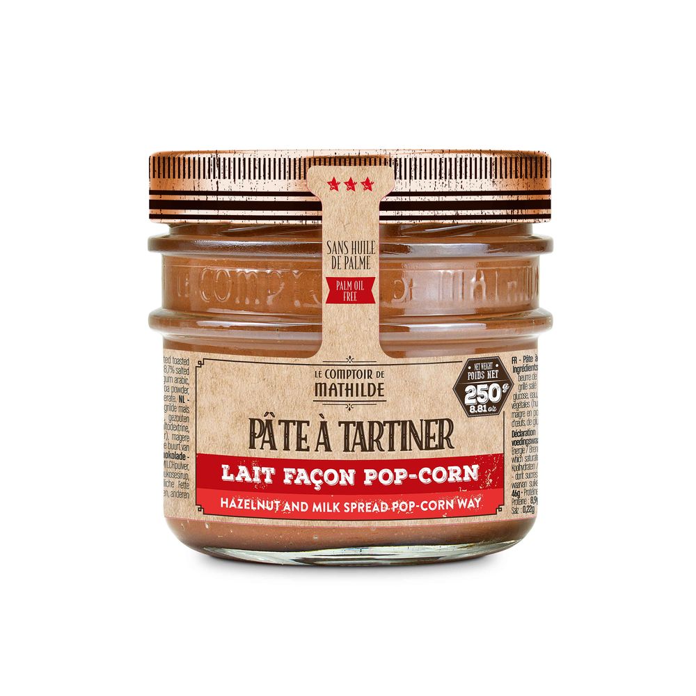 Pâte à tartiner lait façon pop-corn 250 g
