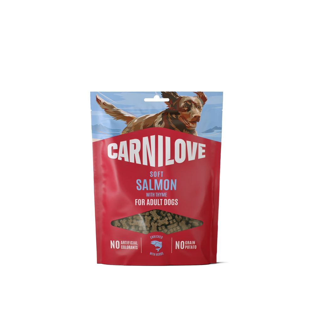 Friandises pour chien 'Soft', au saumon et au thym - 200g