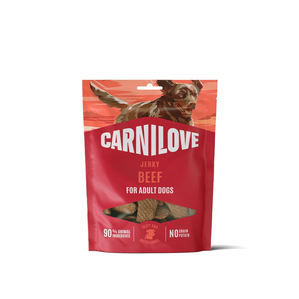 Friandises pour chien 'Jerky' au bœuf - 100g