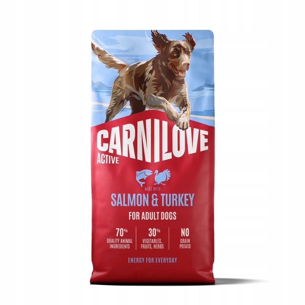 Croquettes pour chien adulte, saumon et dinde - 12kg
