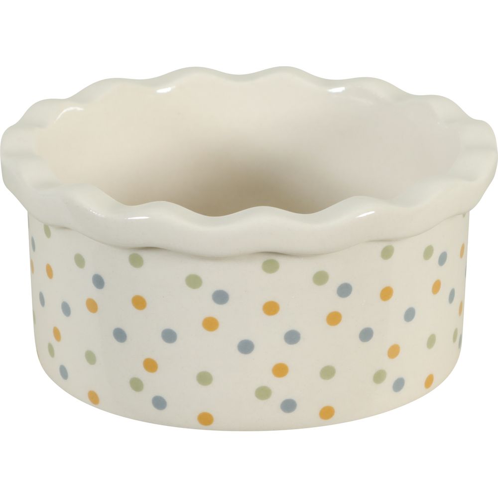 Écuelle en céramique pour petits mammifères, gamme Cosy – pois, 150 ml