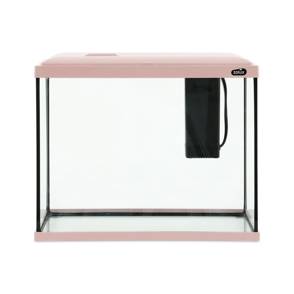 Kit aquarium Ekaï 35 avec filtre, coloris rose - 18L