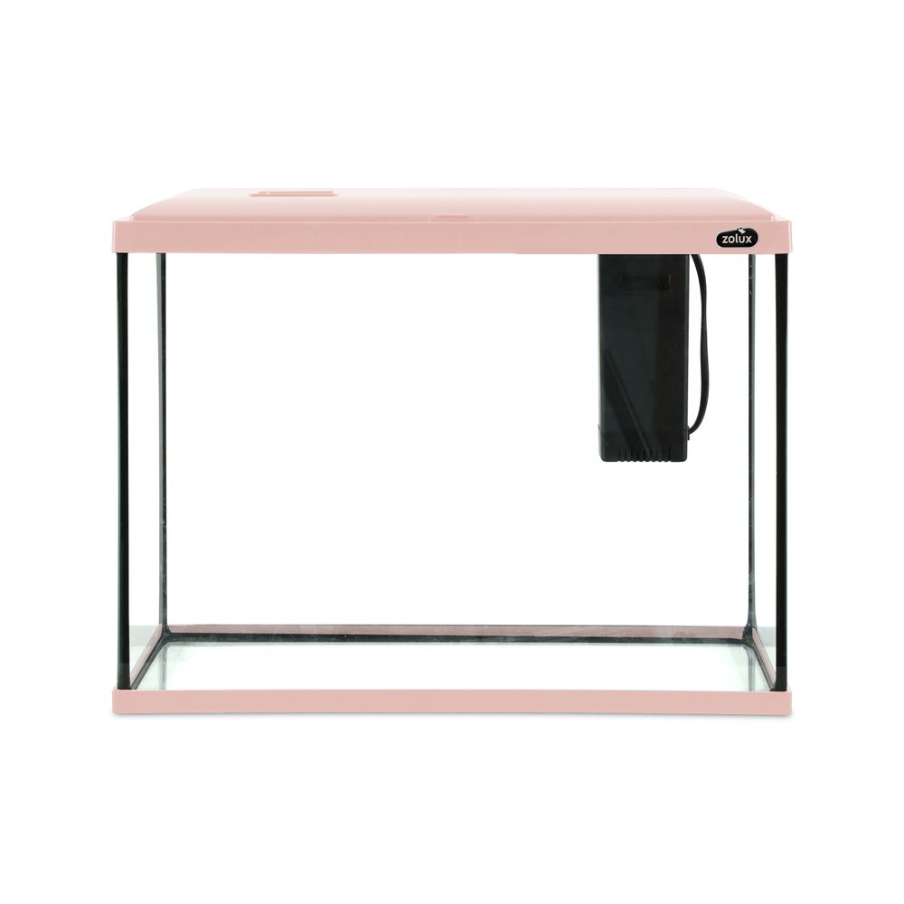 Kit aquarium Ekaï 40 avec filtre, coloris rose - 24L