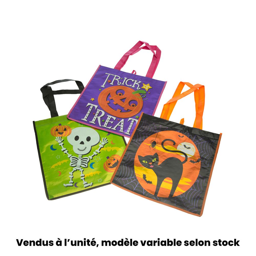 Sac d'Halloween, motifs variables - L.30cm