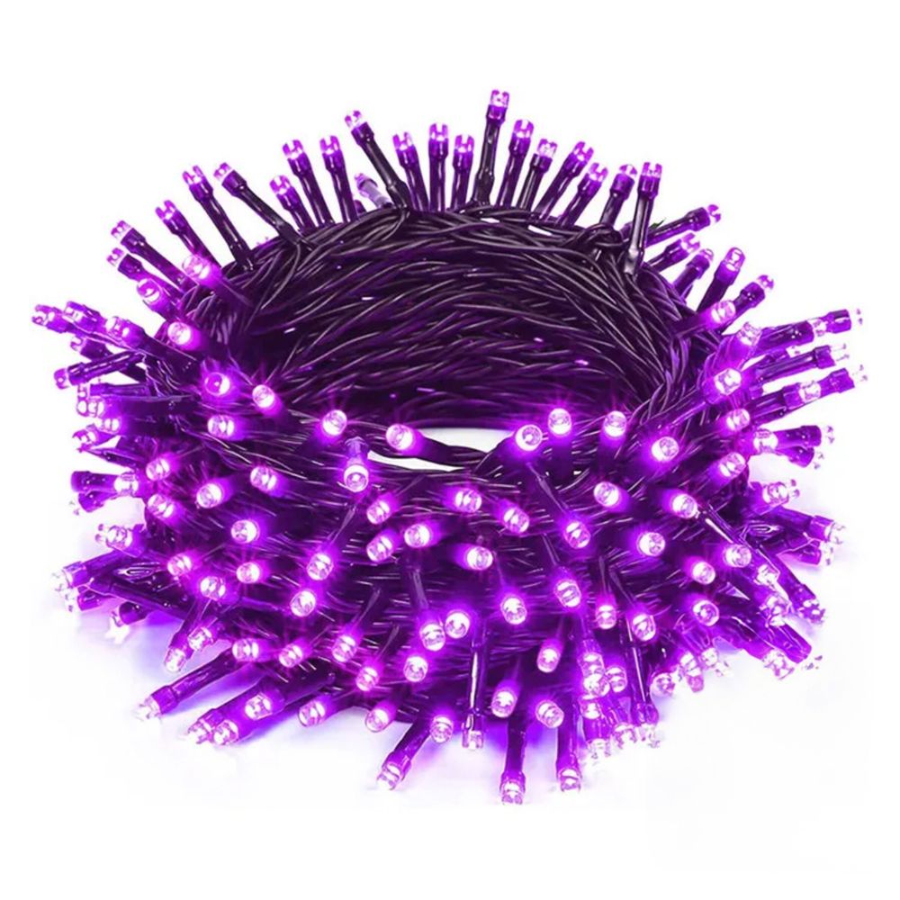 Guirlande lumineuse, 100 LED violettes - L.10m