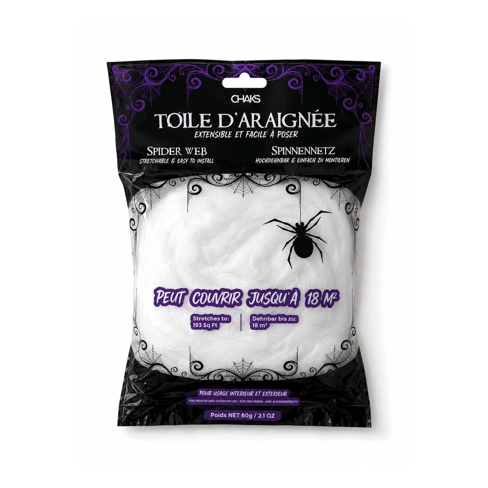Toile d'araignée blanche - 60g