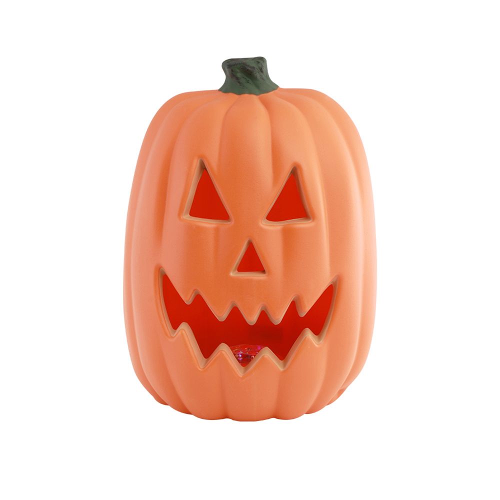 Citrouille avec LED, coloris orange - H.38cm