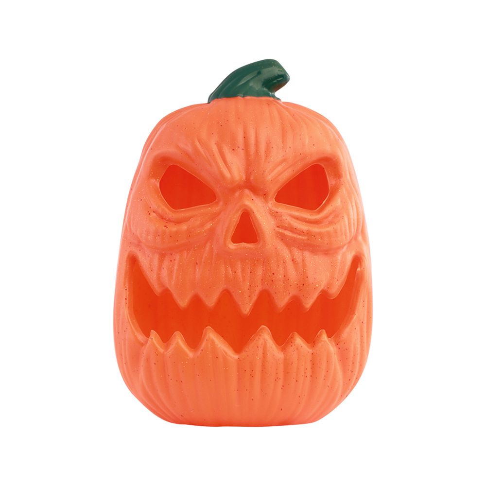 Citrouille avec LED, coloris orange - H.28cm