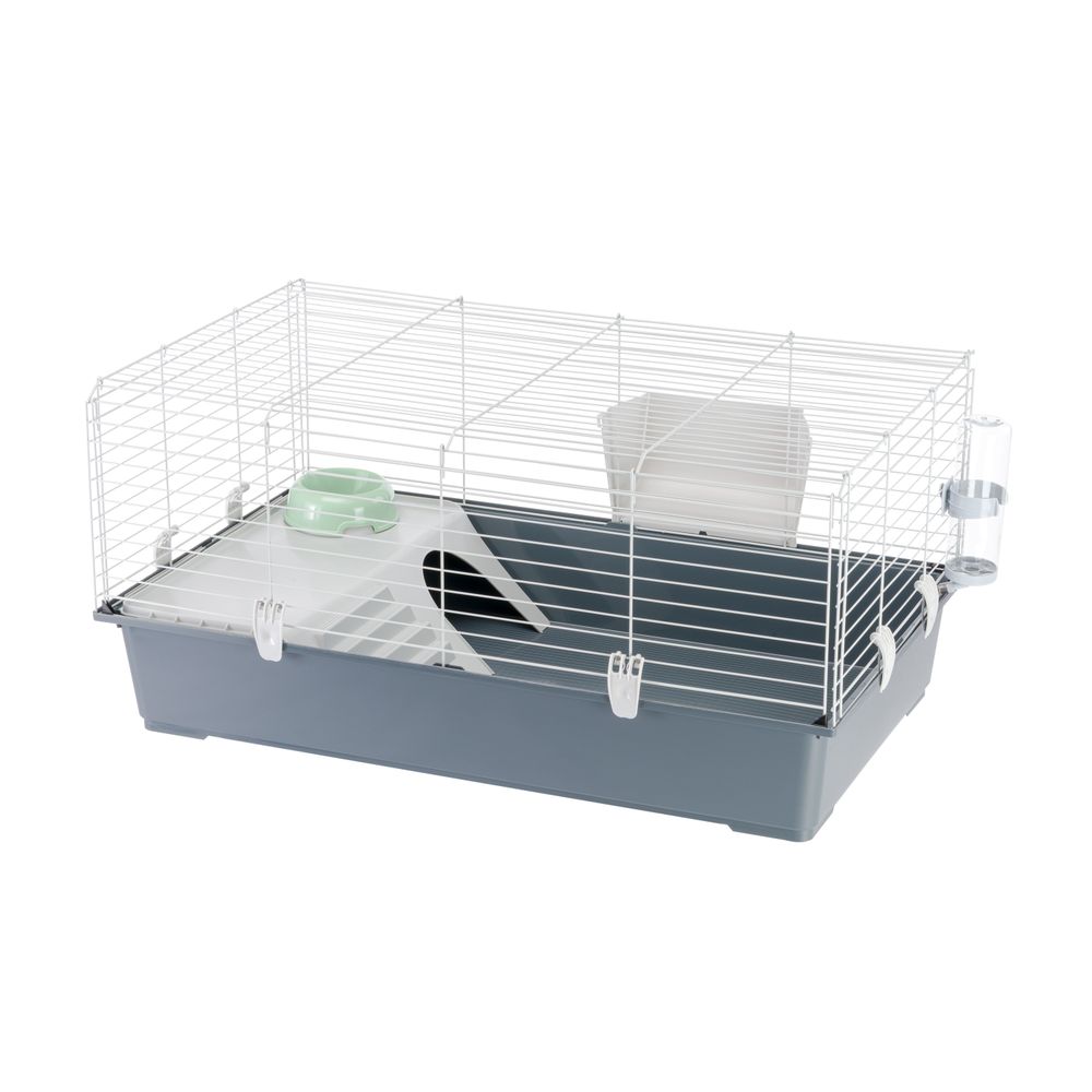 Cage pour lapin et cochon d’Inde Rabbit 100 - L.95xl.57xH.46cm