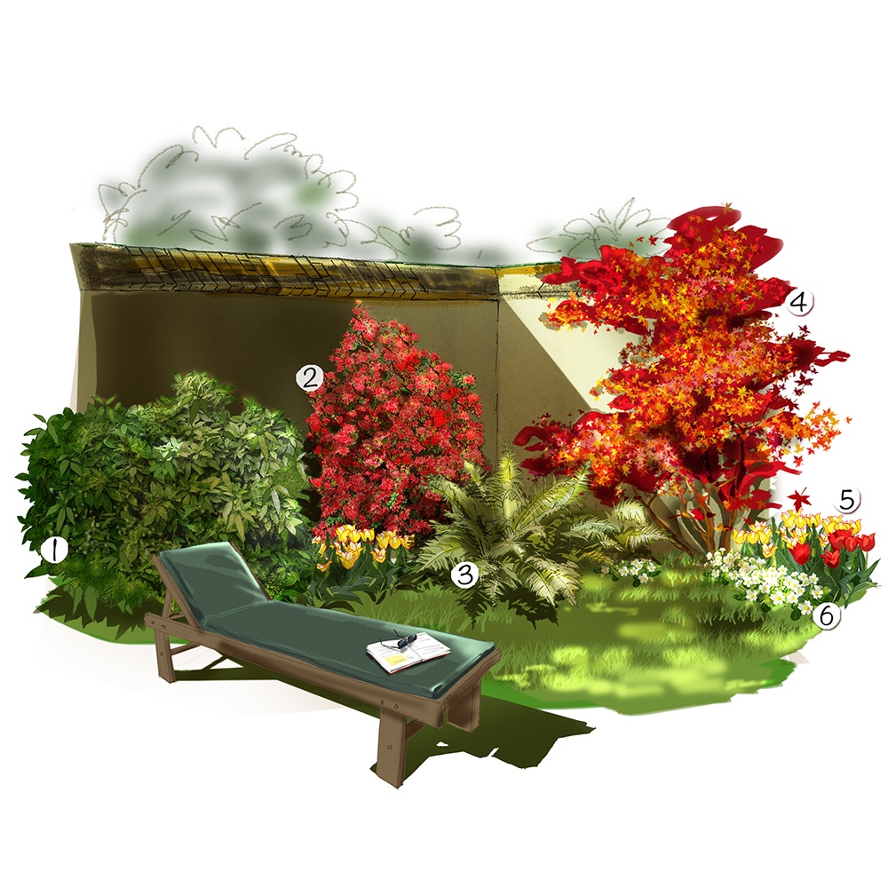 Un coin d'ombre au jardin