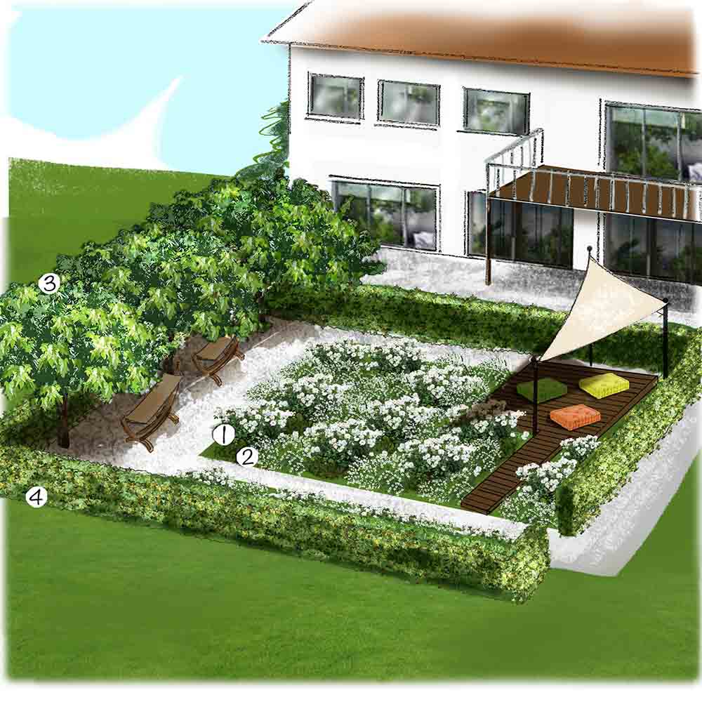 Espace sieste au jardin