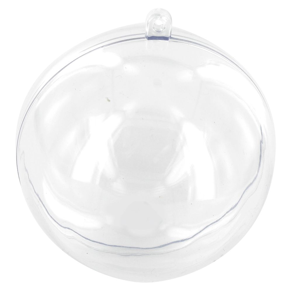 Boule En Plastique Cristal Transparent 12 Cm – Neuf, Marque MegaCrea DIY, Décoration