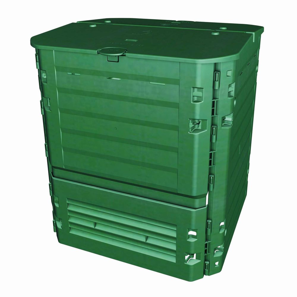 Composteur De Jardin Thermo King - 400 Litres, 74 X 74 X 84 Cm - Polypropylène Résistant Aux UV - 9